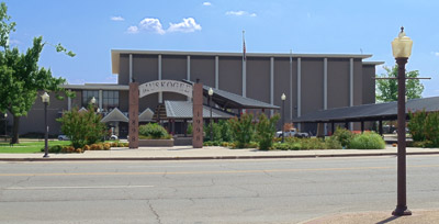 Muskogee Civic Center with a built-up roof by ABBCO